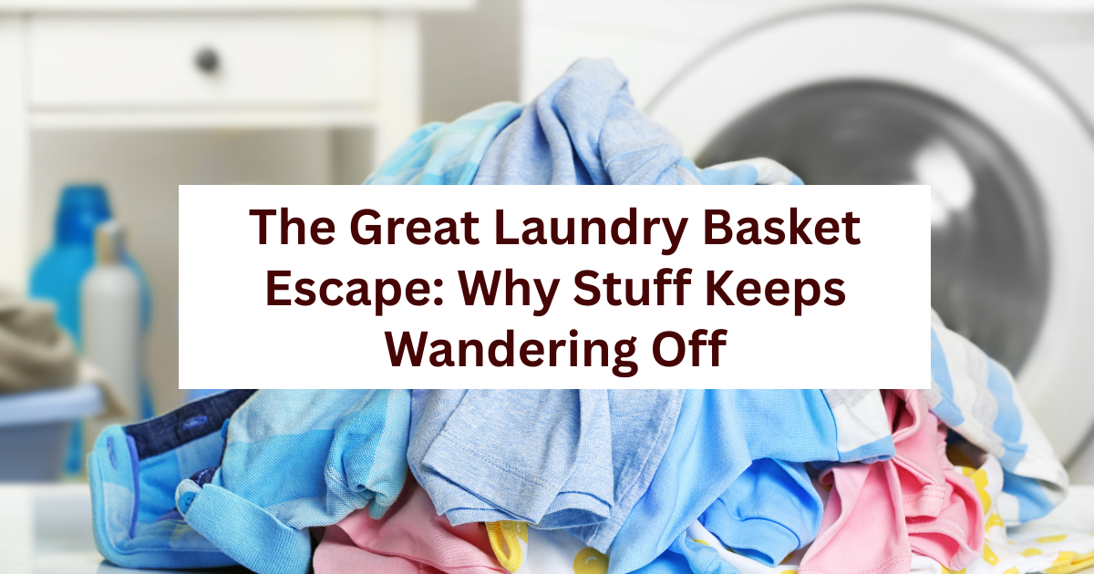 The Great Laundry Basket Escape: Why Does Stuff Keep Wandering Off