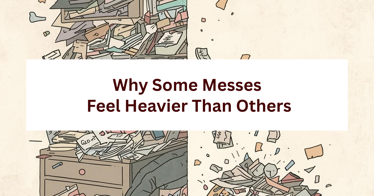Why Some Messes Feel Heavier Than Others 